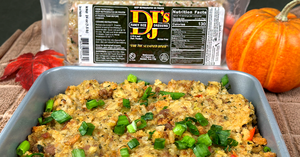 DJ's Rice Dressing Stuffing DJ's Boudain DJ's Rice Dressing Stuffing DJ's Boudain
