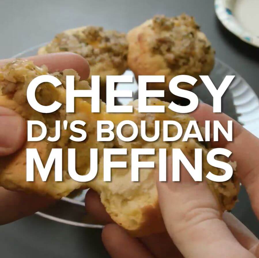 DJ's Cheesy Boudain Muffins